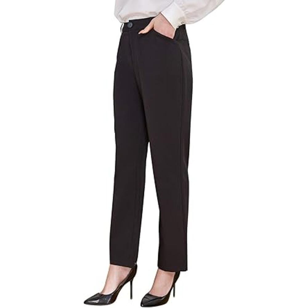 FHMLS Women's Straight Leg Suit Pant Size S In Black